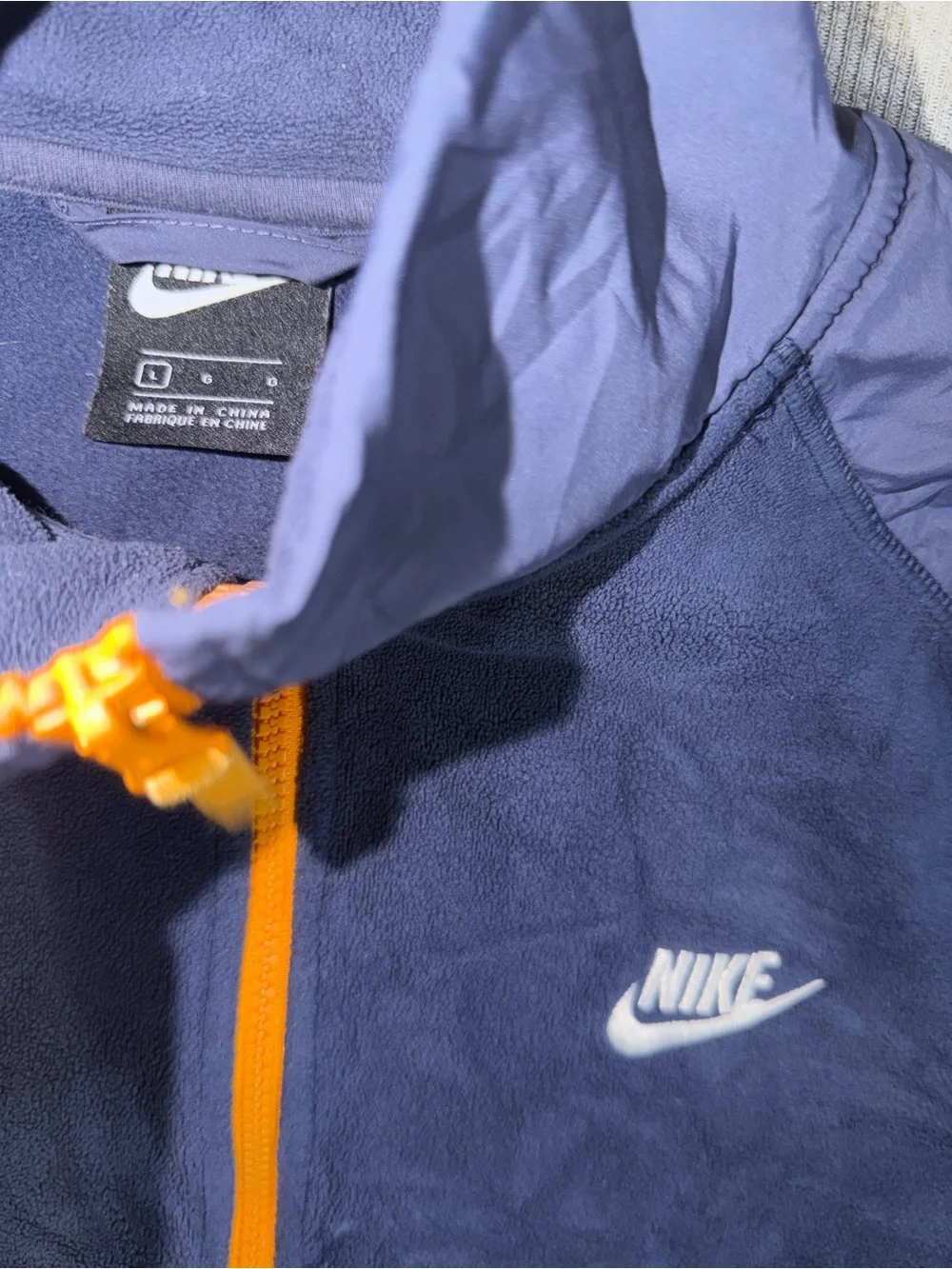 Nike NSW CE Winter Polar Fleece CZ4900-410 Blue Gold Men's Size Large